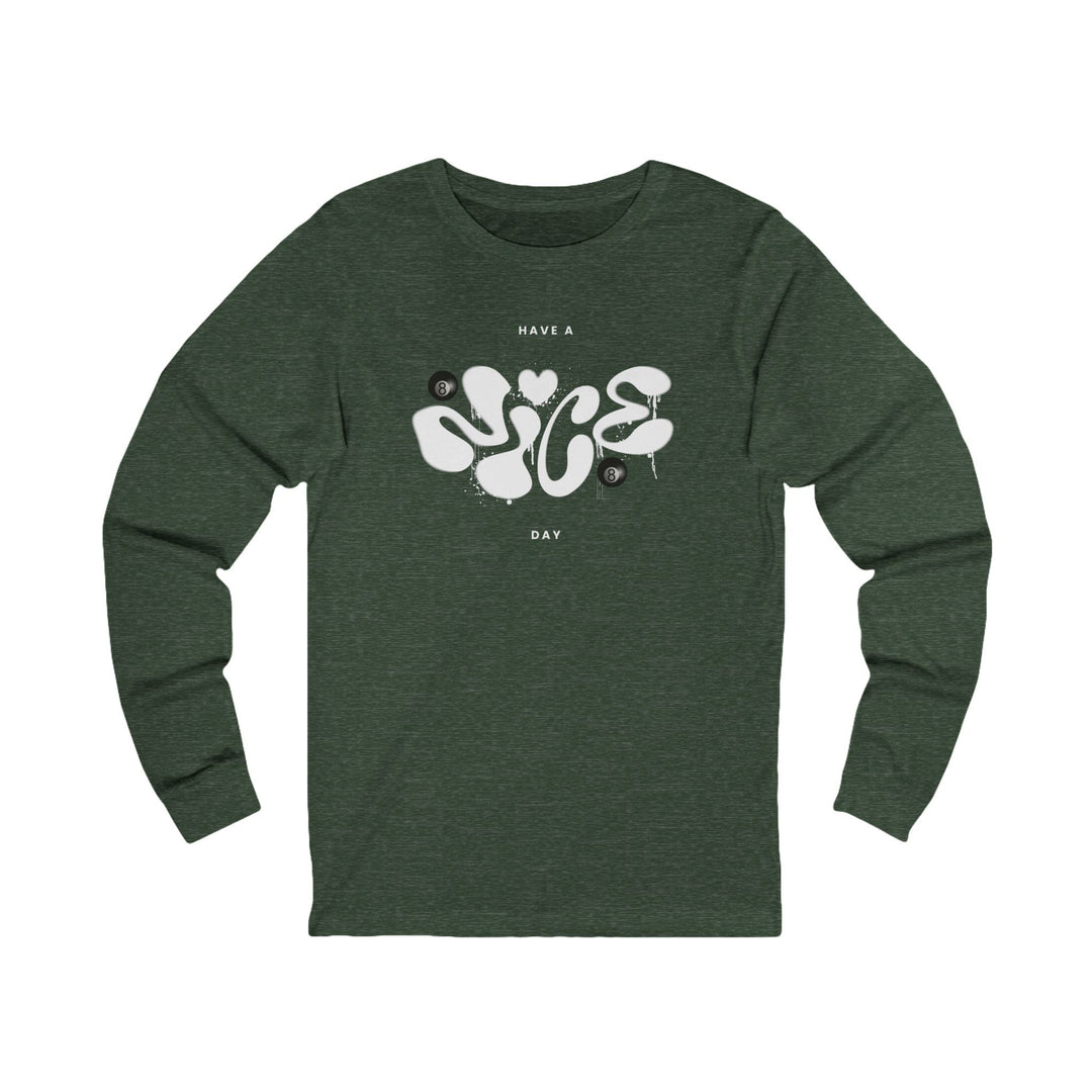 Have a Nice Day - 8 Ball - Unisex Long Sleeve Tee - BFLY BILLIARDS