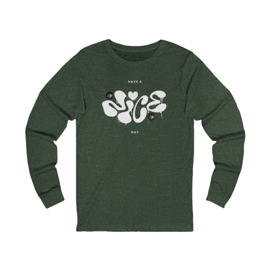 Have a Nice Day - 8 Ball - Unisex Long Sleeve Tee - BFLY BILLIARDS