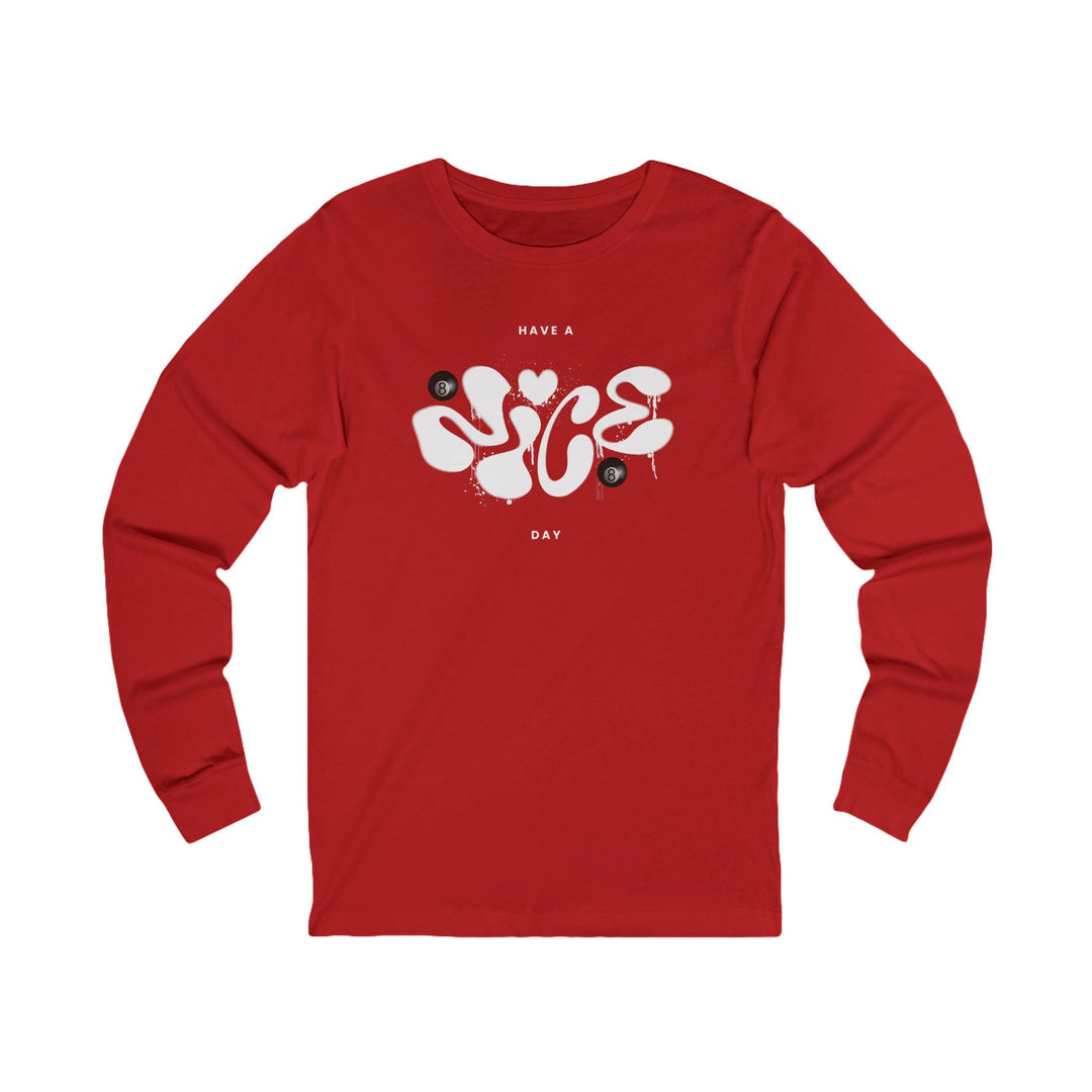 Have a Nice Day - 8 Ball - Unisex Long Sleeve Tee - BFLY BILLIARDS