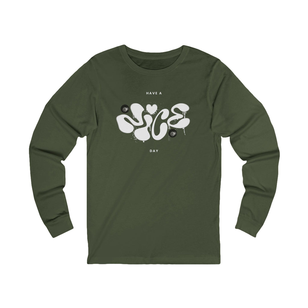 Have a Nice Day - 8 Ball - Unisex Long Sleeve Tee - BFLY BILLIARDS