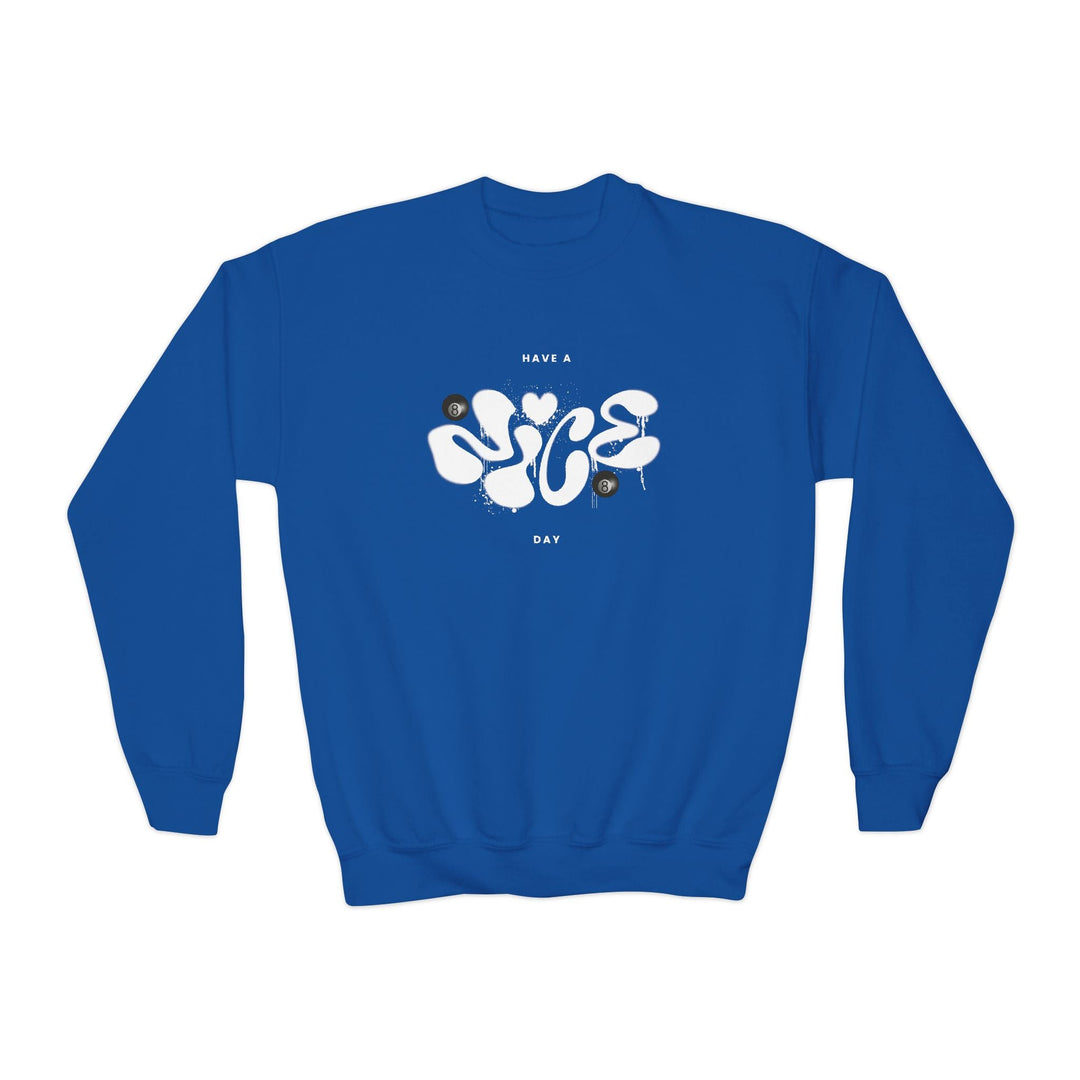 Have a Nice Day - 8 Ball - Unisex Youth Crewneck Sweatshirt - BFLY BILLIARDS
