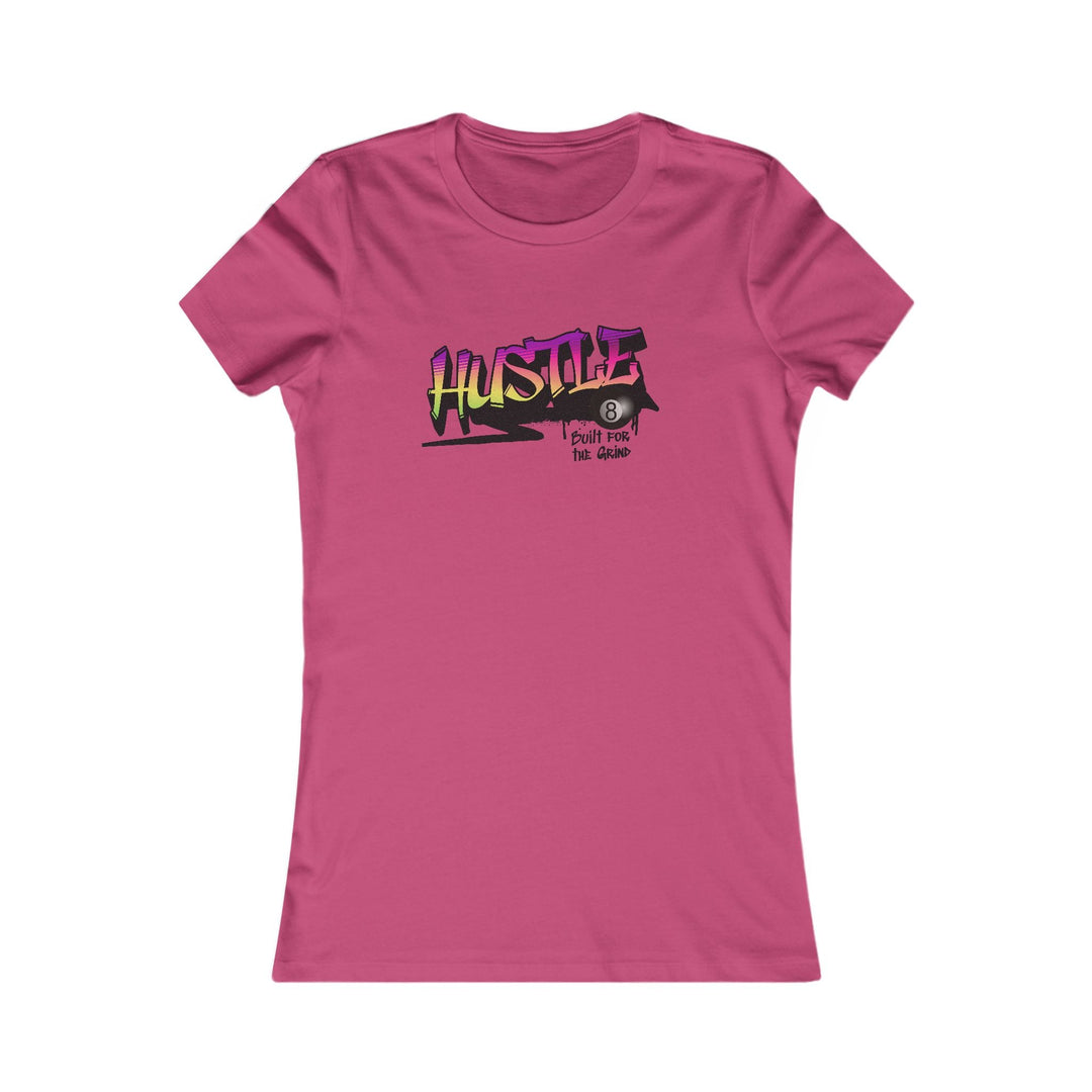 Hustle - Build for the Grind - Women's Fitted Tee - BFLY BILLIARDS