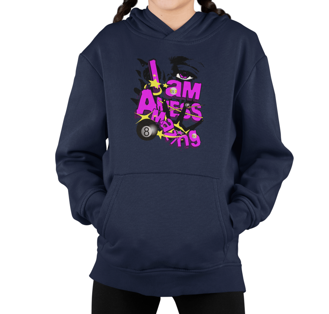 I am a mess-amazing - Custom Youth Hoodie - BFLY BILLIARDS