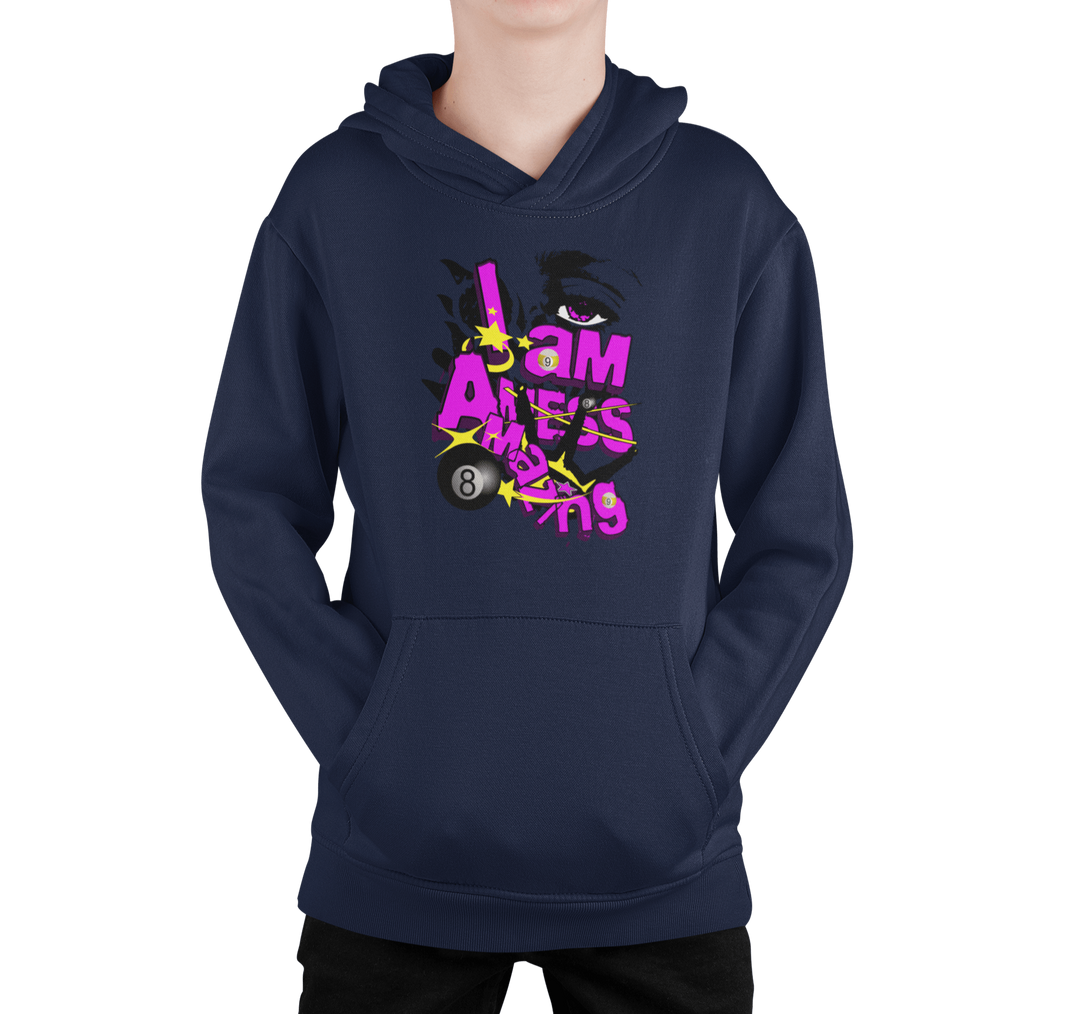 I am a mess-amazing - Custom Youth Hoodie - BFLY BILLIARDS