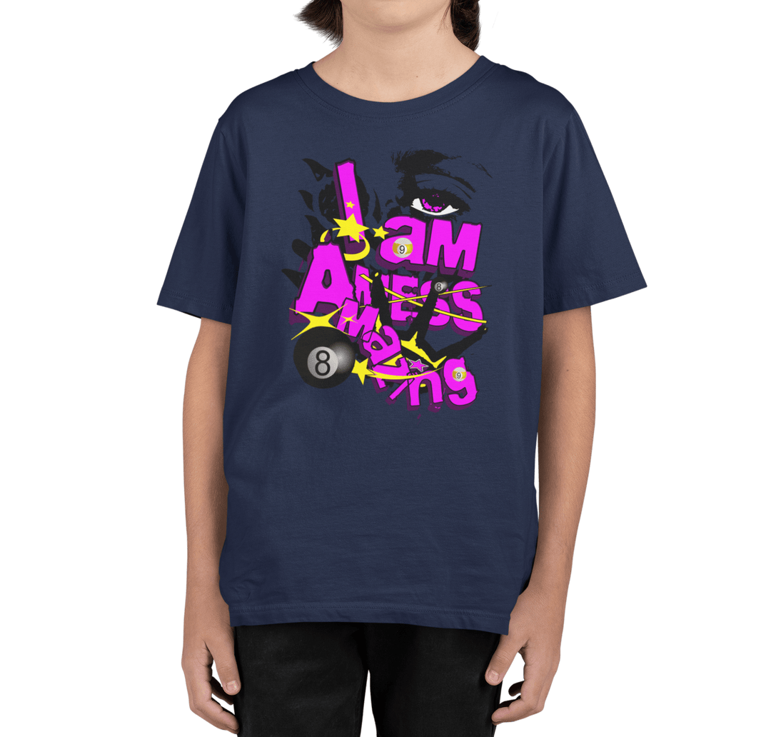 I am a mess-amazing - Youth Cotton Tee - BFLY BILLIARDS