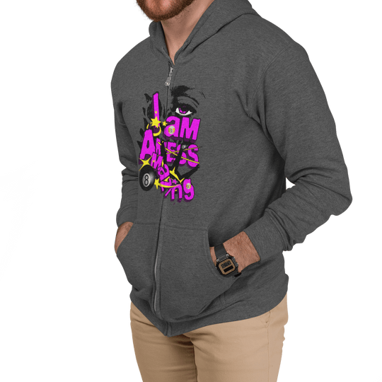 I am a mess - amazing - Zip - Up Hoodie - BFLY BILLIARDS