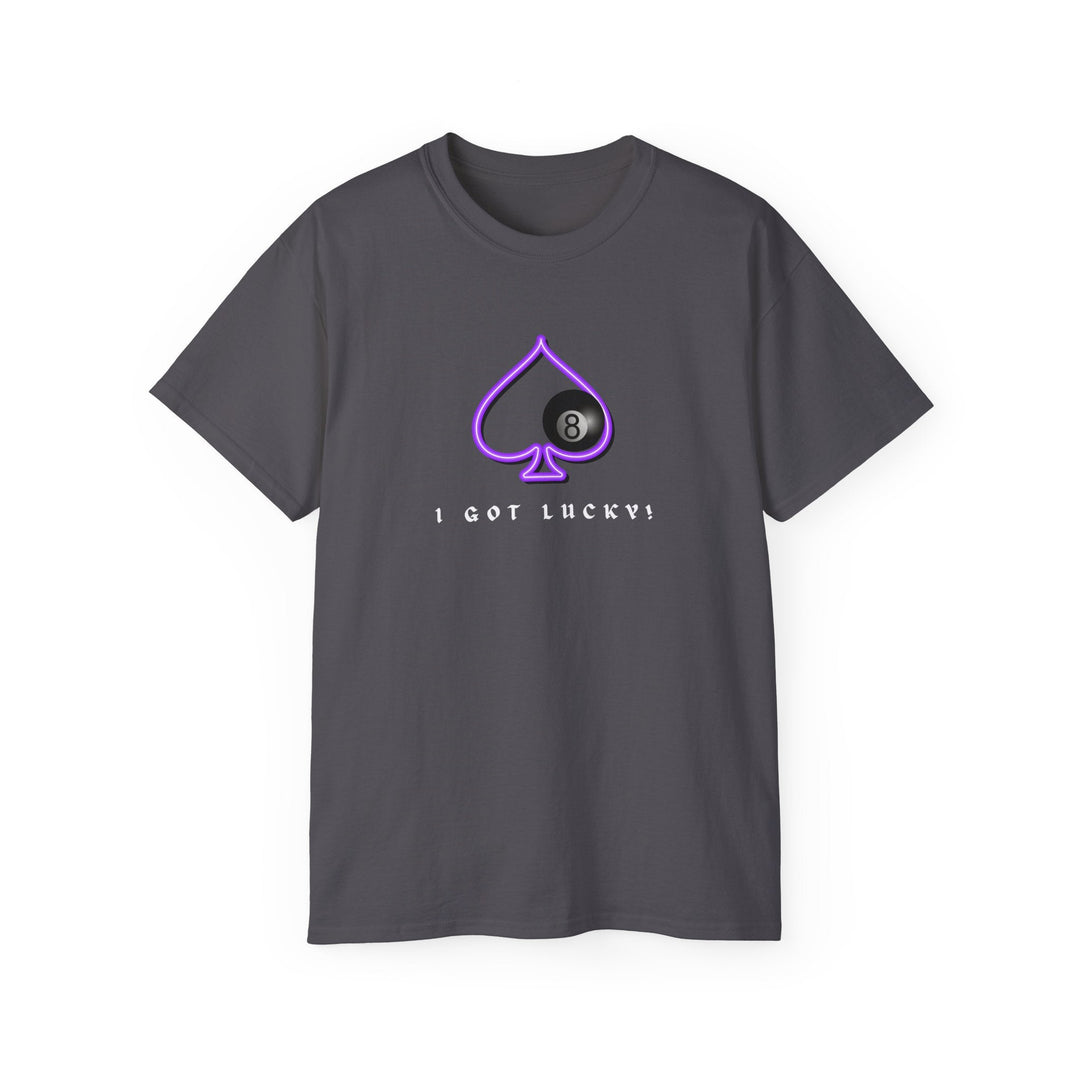 I Got Lucky - 8 Ball Billiards - Unisex Cotton T-Shirt - BFLY BILLIARDS