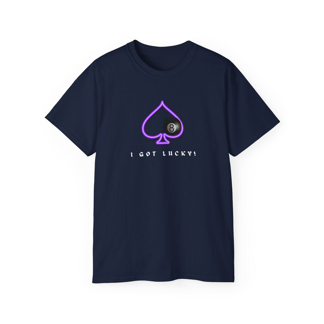 I Got Lucky - 8 Ball Billiards - Unisex Cotton T-Shirt - BFLY BILLIARDS