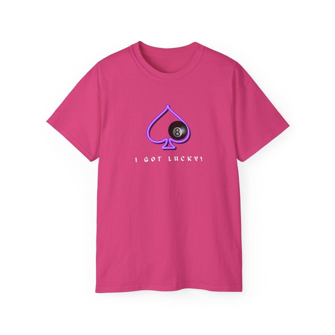 I Got Lucky - 8 Ball Billiards - Unisex Cotton T-Shirt - BFLY BILLIARDS