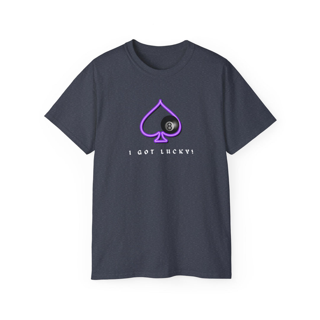 I Got Lucky - 8 Ball Billiards - Unisex Cotton T-Shirt - BFLY BILLIARDS