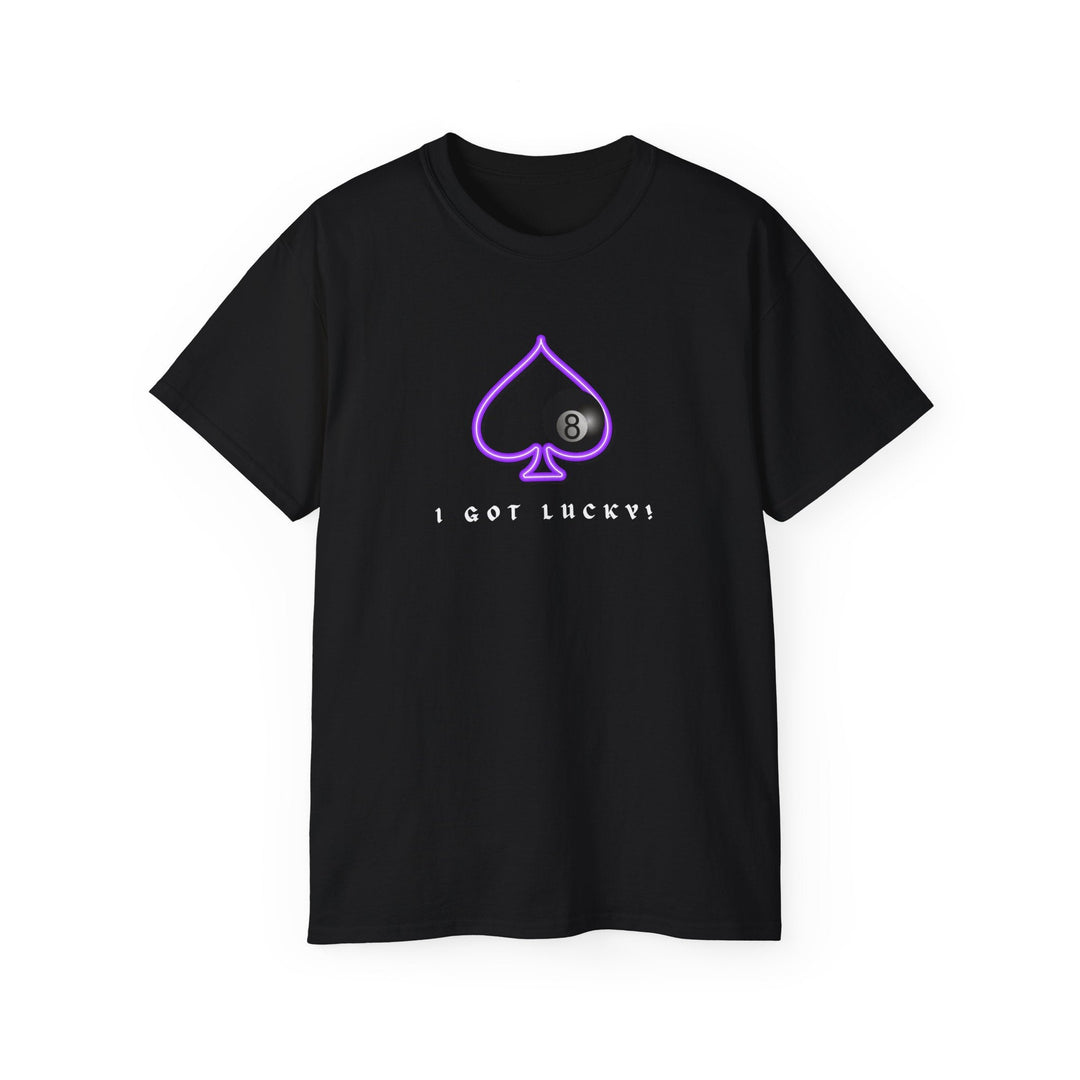 I Got Lucky - 8 Ball Billiards - Unisex Cotton T-Shirt - BFLY BILLIARDS