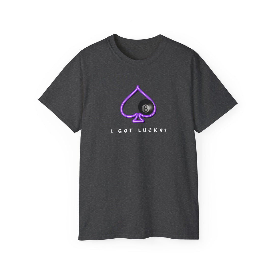 I Got Lucky - 8 Ball Billiards - Unisex Cotton T-Shirt - BFLY BILLIARDS