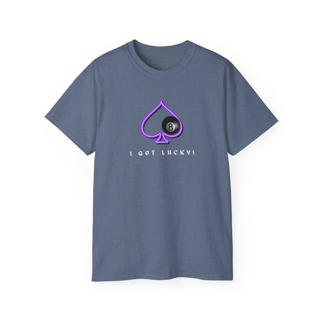 I Got Lucky - 8 Ball Billiards - Unisex Cotton T-Shirt - BFLY BILLIARDS