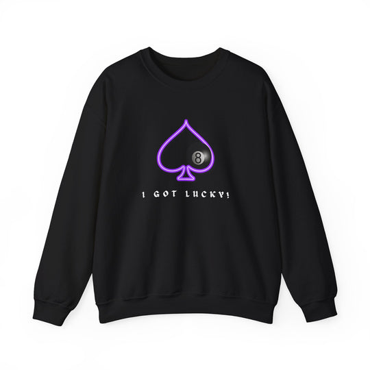 I Got Lucky - 8 Ball Billiards - Unisex Crewneck Sweatshirt - BFLY BILLIARDS