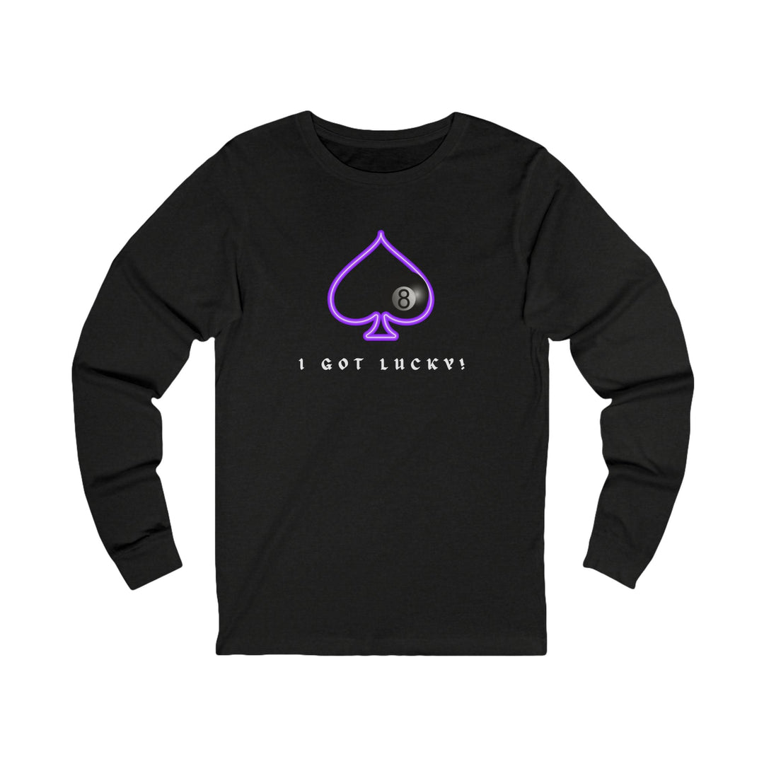 I Got Lucky - 8 Ball Billiards - Unisex Long Sleeve Tee - BFLY BILLIARDS