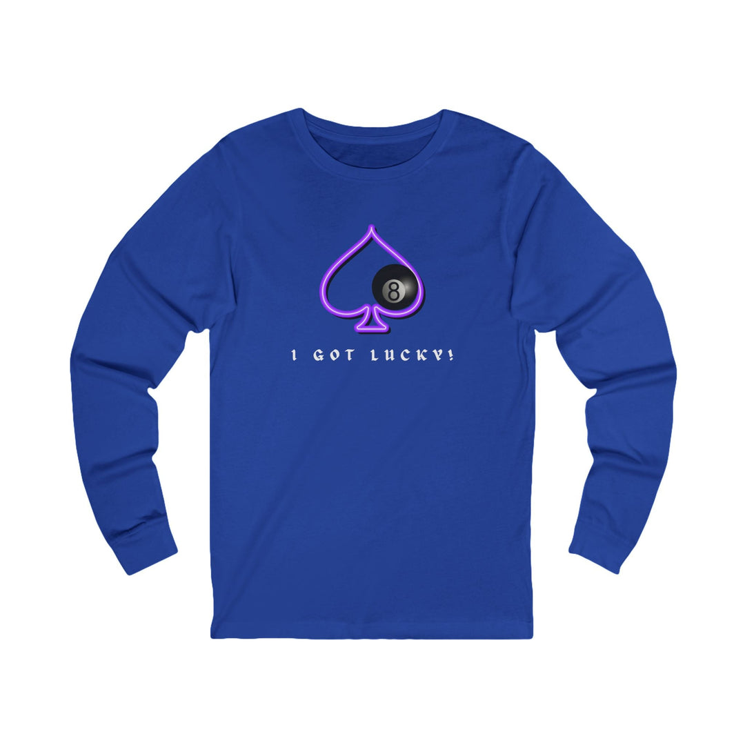 I Got Lucky - 8 Ball Billiards - Unisex Long Sleeve Tee - BFLY BILLIARDS