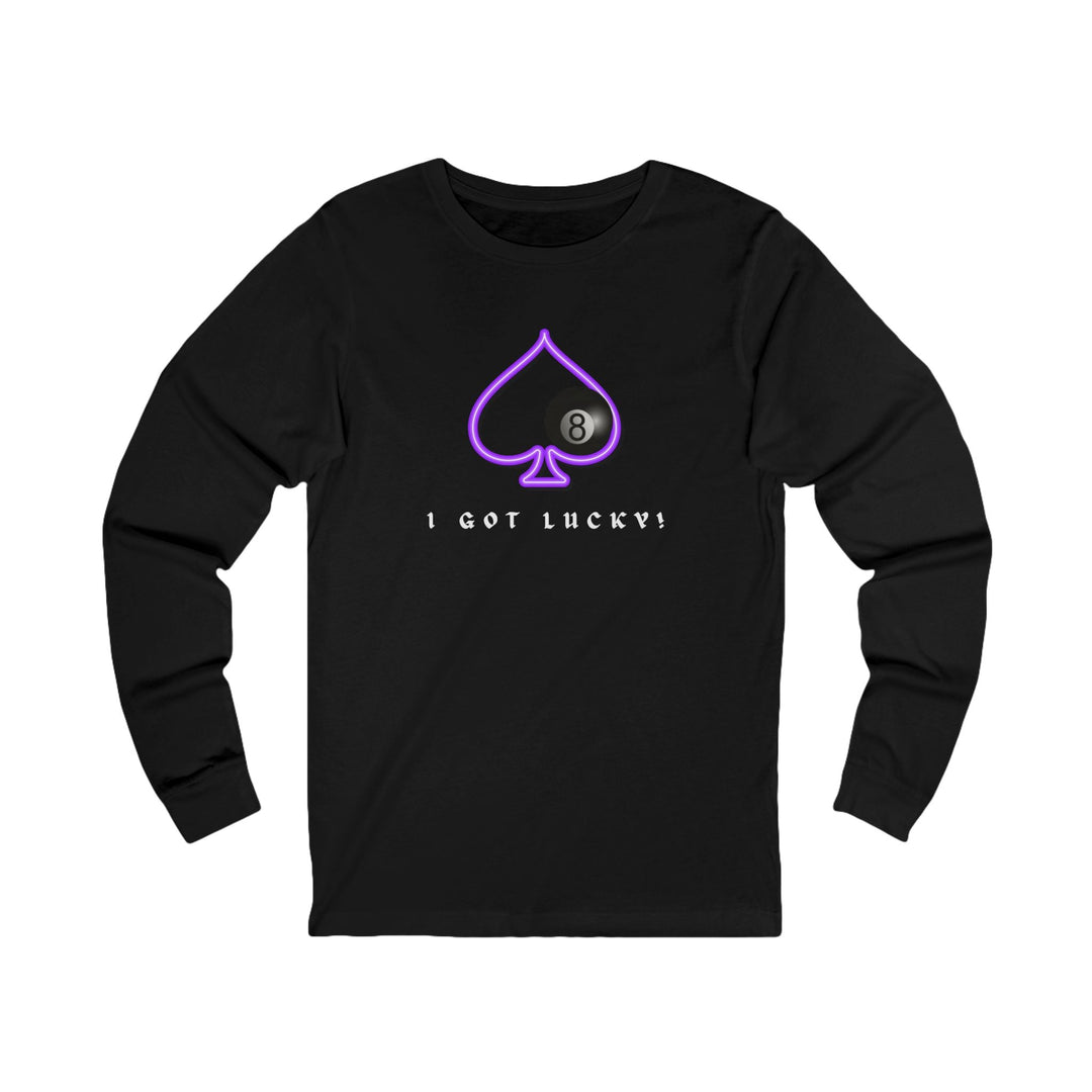 I Got Lucky - 8 Ball Billiards - Unisex Long Sleeve Tee - BFLY BILLIARDS