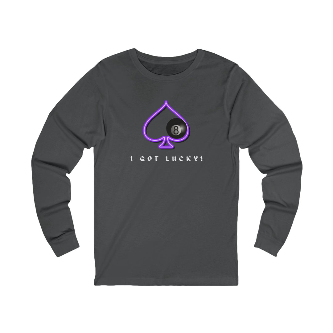 I Got Lucky - 8 Ball Billiards - Unisex Long Sleeve Tee - BFLY BILLIARDS