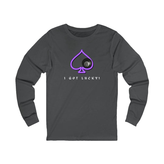 I Got Lucky - 8 Ball Billiards - Unisex Long Sleeve Tee - BFLY BILLIARDS