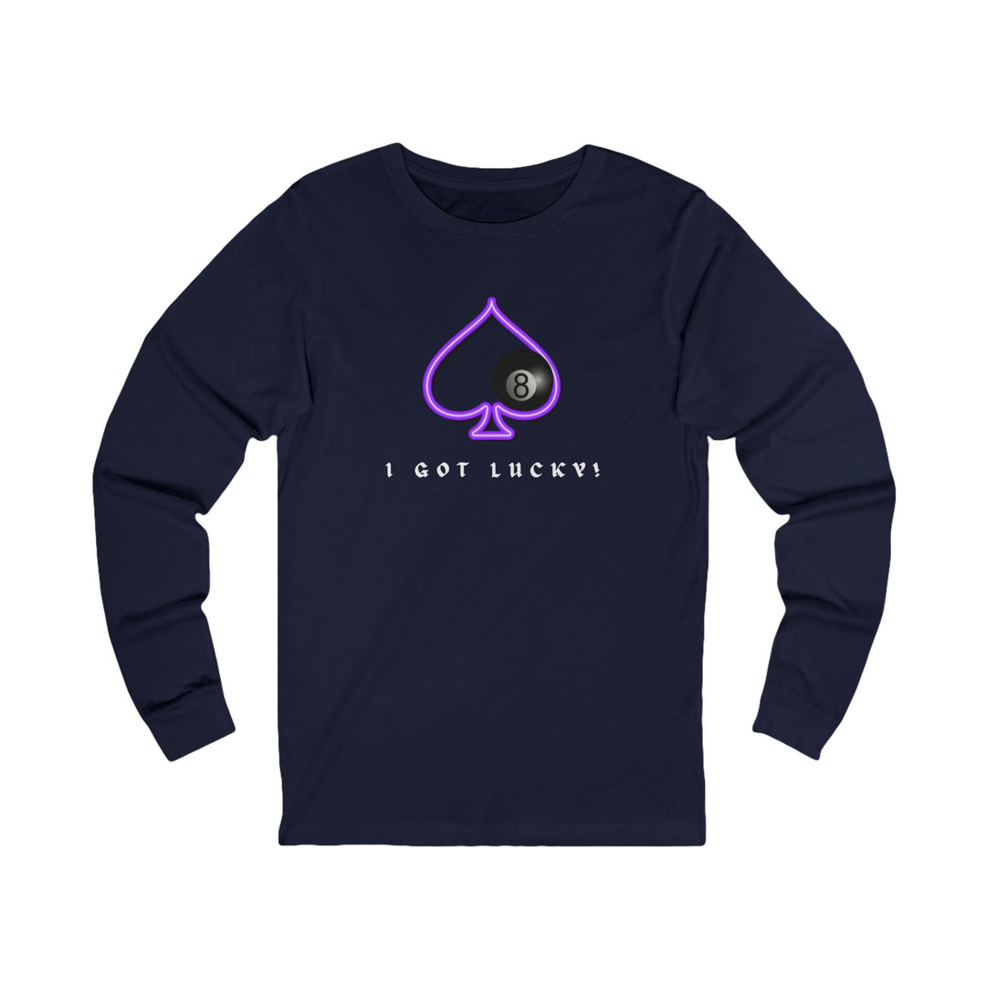 I Got Lucky - 8 Ball Billiards - Unisex Long Sleeve Tee - BFLY BILLIARDS