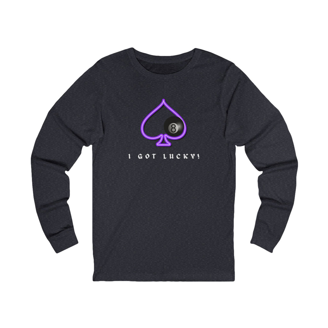 I Got Lucky - 8 Ball Billiards - Unisex Long Sleeve Tee - BFLY BILLIARDS
