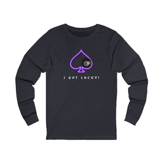 I Got Lucky - 8 Ball Billiards - Unisex Long Sleeve Tee - BFLY BILLIARDS