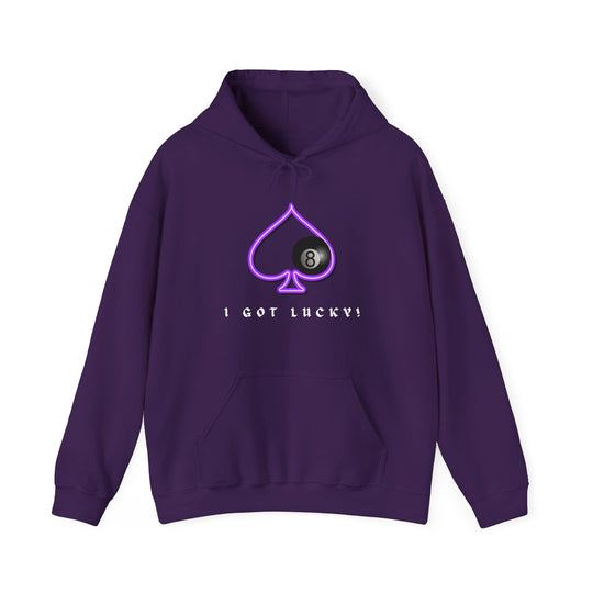 I Got Lucky - 8 Ball Billiards - Unisex Pullover Hoodie - BFLY BILLIARDS