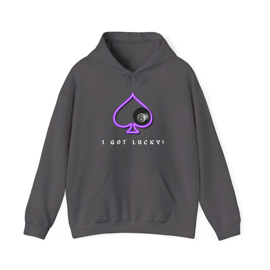 I Got Lucky - 8 Ball Billiards - Unisex Pullover Hoodie - BFLY BILLIARDS