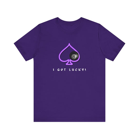 I Got Lucky - 8 Ball Billiards - Unisex Softstyle Tee - BFLY BILLIARDS