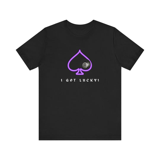 I Got Lucky - 8 Ball Billiards - Unisex Softstyle Tee - BFLY BILLIARDS
