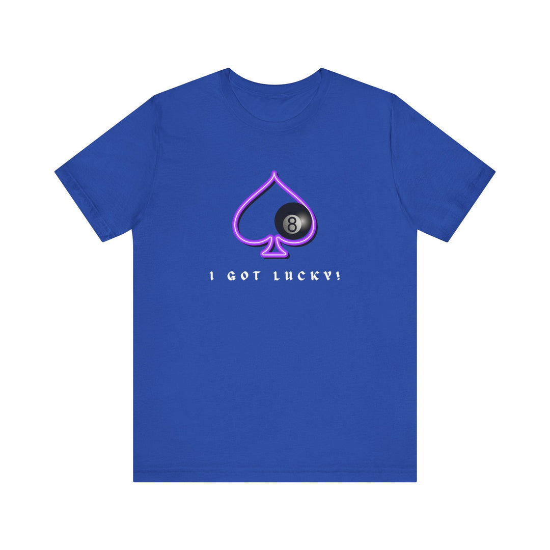 I Got Lucky - 8 Ball Billiards - Unisex Softstyle Tee - BFLY BILLIARDS
