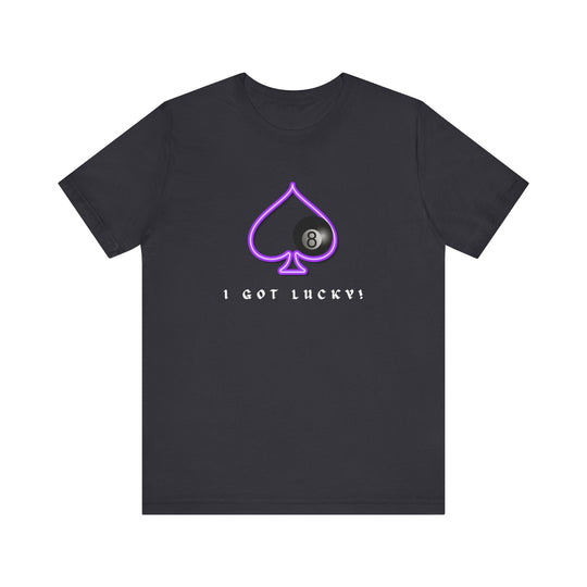 I Got Lucky - 8 Ball Billiards - Unisex Softstyle Tee - BFLY BILLIARDS