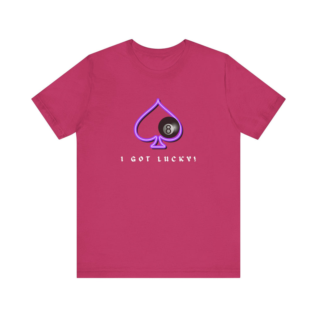 I Got Lucky - 8 Ball Billiards - Unisex Softstyle Tee - BFLY BILLIARDS
