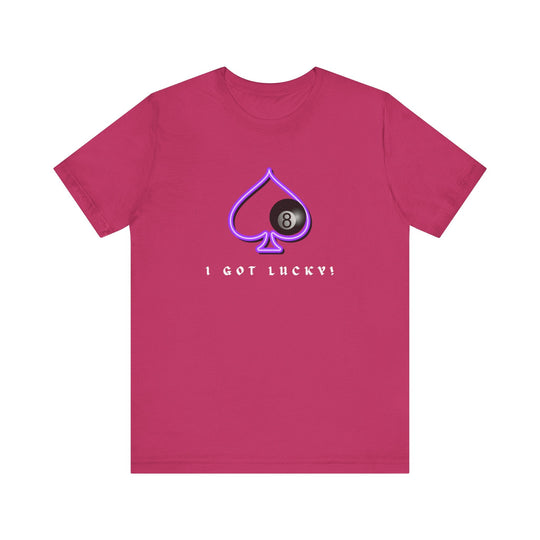 I Got Lucky - 8 Ball Billiards - Unisex Softstyle Tee - BFLY BILLIARDS