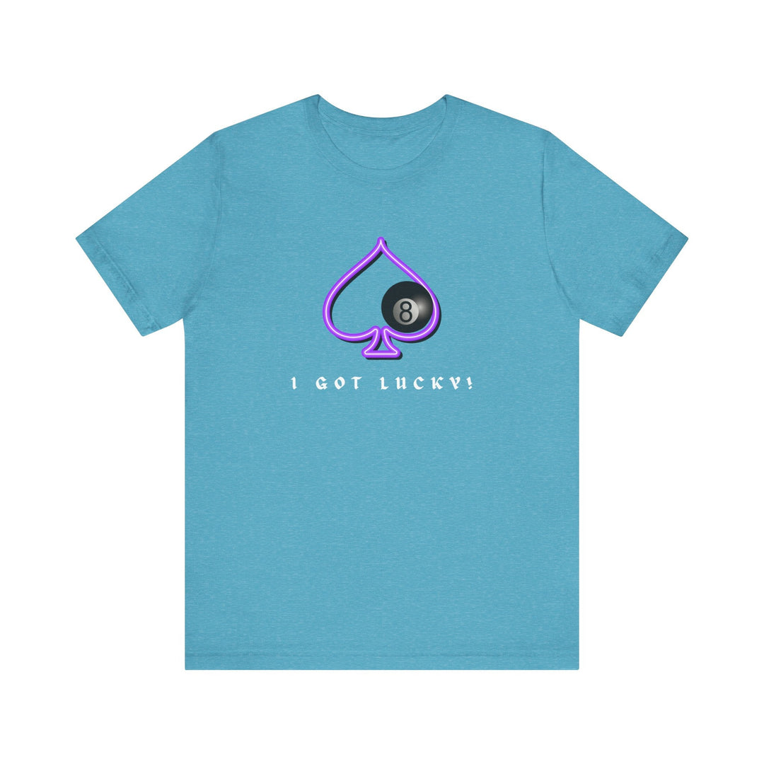 I Got Lucky - 8 Ball Billiards - Unisex Softstyle Tee - BFLY BILLIARDS