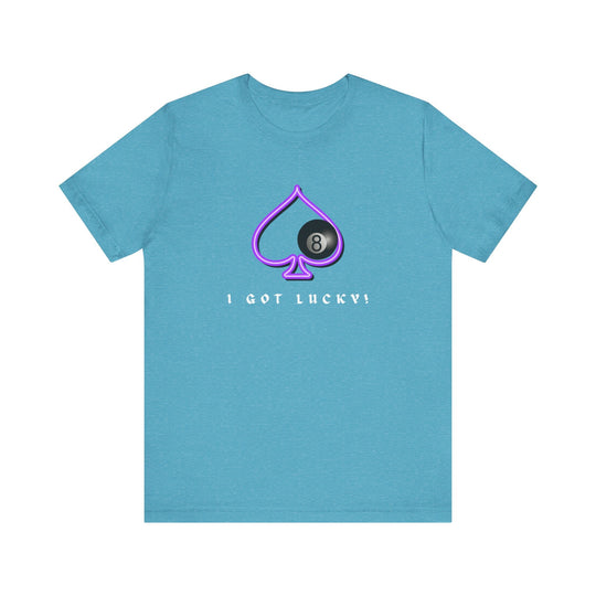I Got Lucky - 8 Ball Billiards - Unisex Softstyle Tee - BFLY BILLIARDS