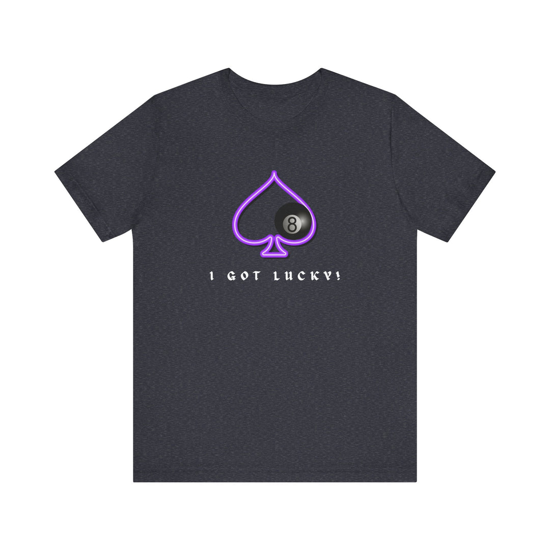 I Got Lucky - 8 Ball Billiards - Unisex Softstyle Tee - BFLY BILLIARDS