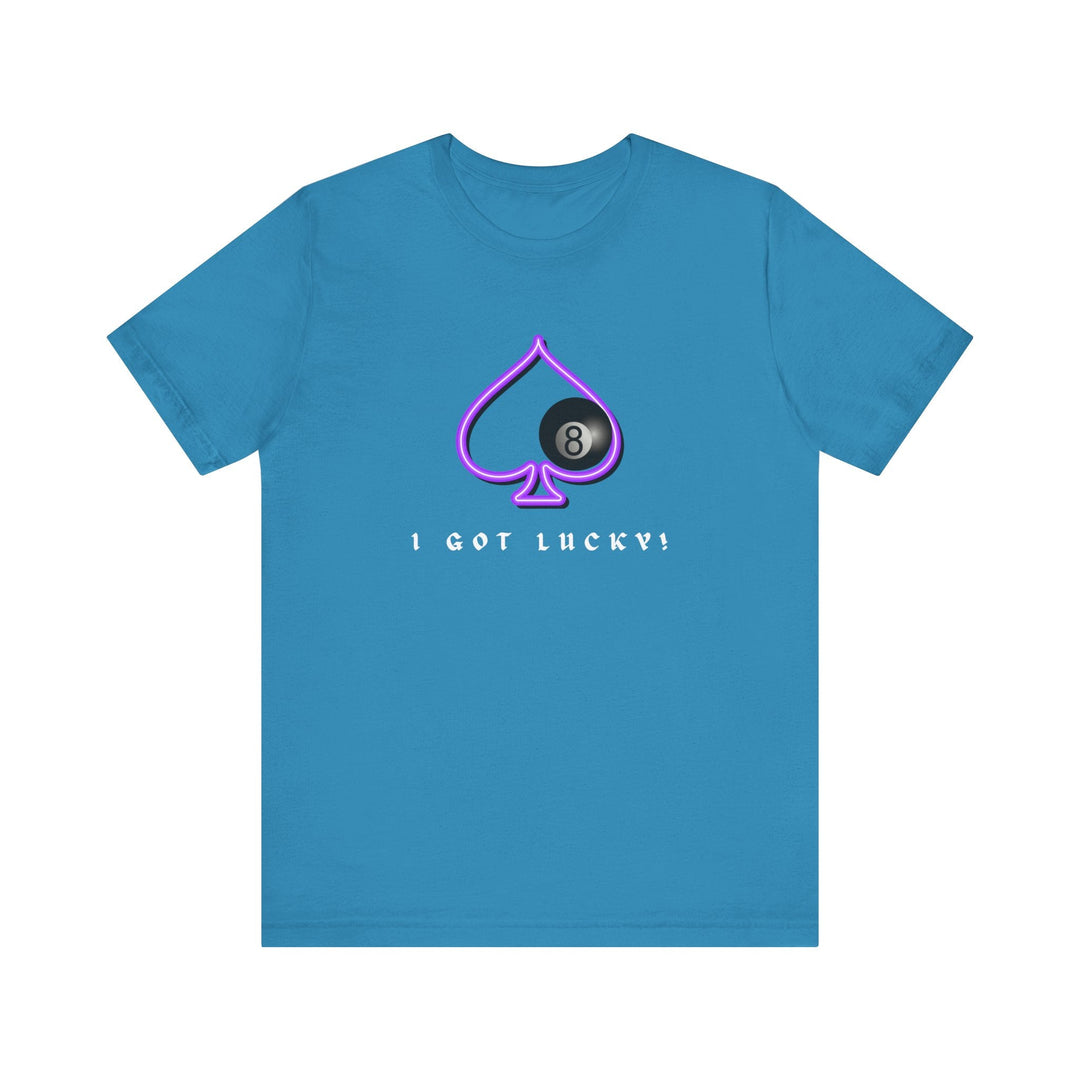 I Got Lucky - 8 Ball Billiards - Unisex Softstyle Tee - BFLY BILLIARDS