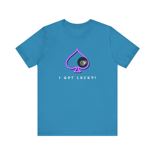 I Got Lucky - 8 Ball Billiards - Unisex Softstyle Tee - BFLY BILLIARDS