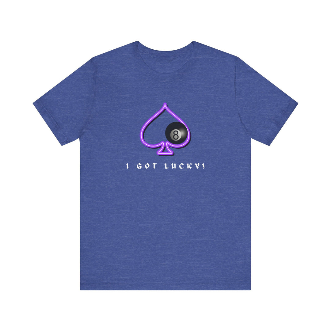 I Got Lucky - 8 Ball Billiards - Unisex Softstyle Tee - BFLY BILLIARDS