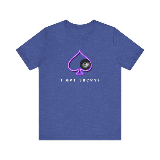 I Got Lucky - 8 Ball Billiards - Unisex Softstyle Tee - BFLY BILLIARDS