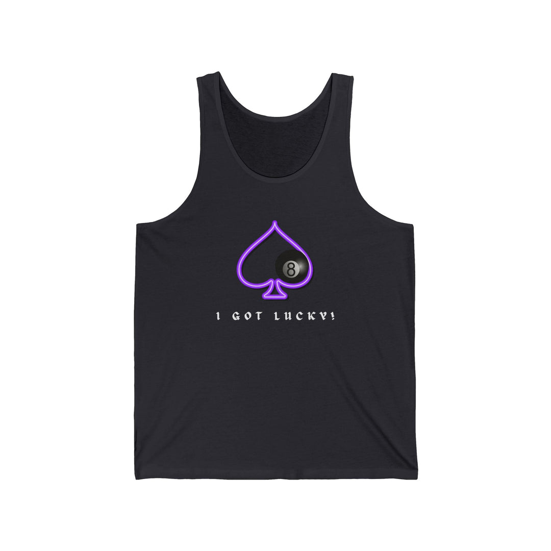 I Got Lucky - 8 Ball Billiards - Unisex Tank Top - BFLY BILLIARDS