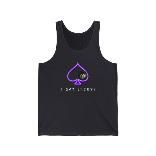 I Got Lucky - 8 Ball Billiards - Unisex Tank Top - BFLY BILLIARDS