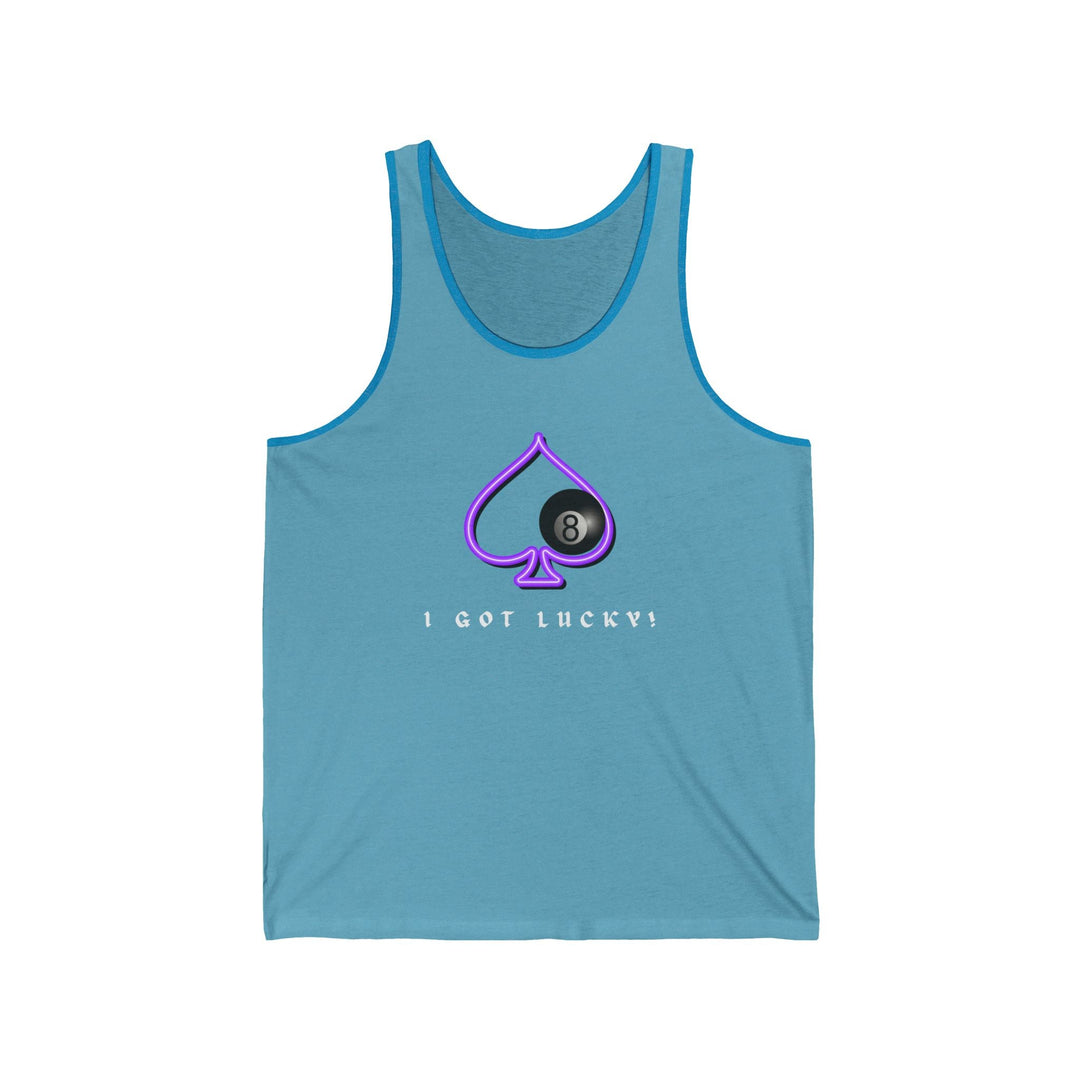 I Got Lucky - 8 Ball Billiards - Unisex Tank Top - BFLY BILLIARDS