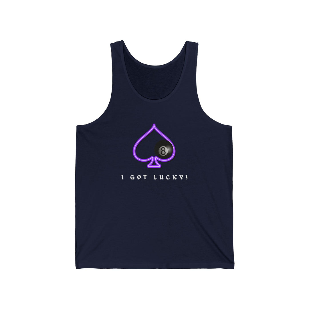 I Got Lucky - 8 Ball Billiards - Unisex Tank Top - BFLY BILLIARDS