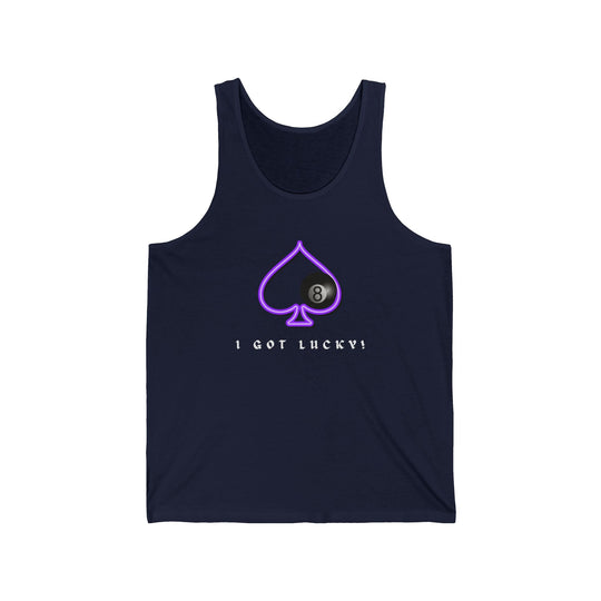 I Got Lucky - 8 Ball Billiards - Unisex Tank Top - BFLY BILLIARDS
