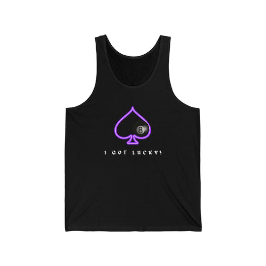 I Got Lucky - 8 Ball Billiards - Unisex Tank Top - BFLY BILLIARDS