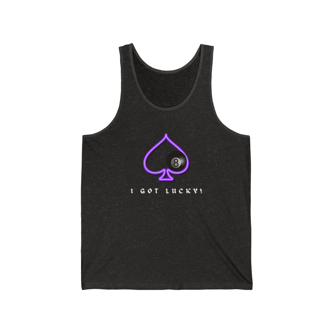 I Got Lucky - 8 Ball Billiards - Unisex Tank Top - BFLY BILLIARDS