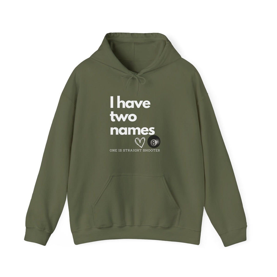 I have Two Names - 8 Ball - Unisex Pullover Hoodie - BFLY BILLIARDS