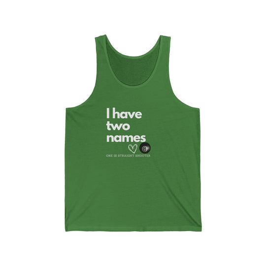 I have Two Names - 8 Ball - Unisex Tank Top - BFLY BILLIARDS